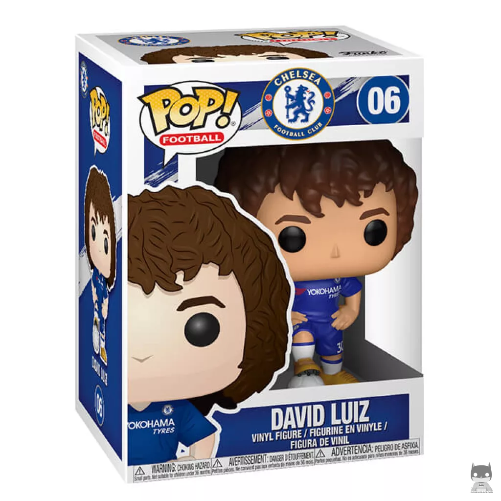 Figura Funko Pop! David Luiz (Chelsea) en su caja