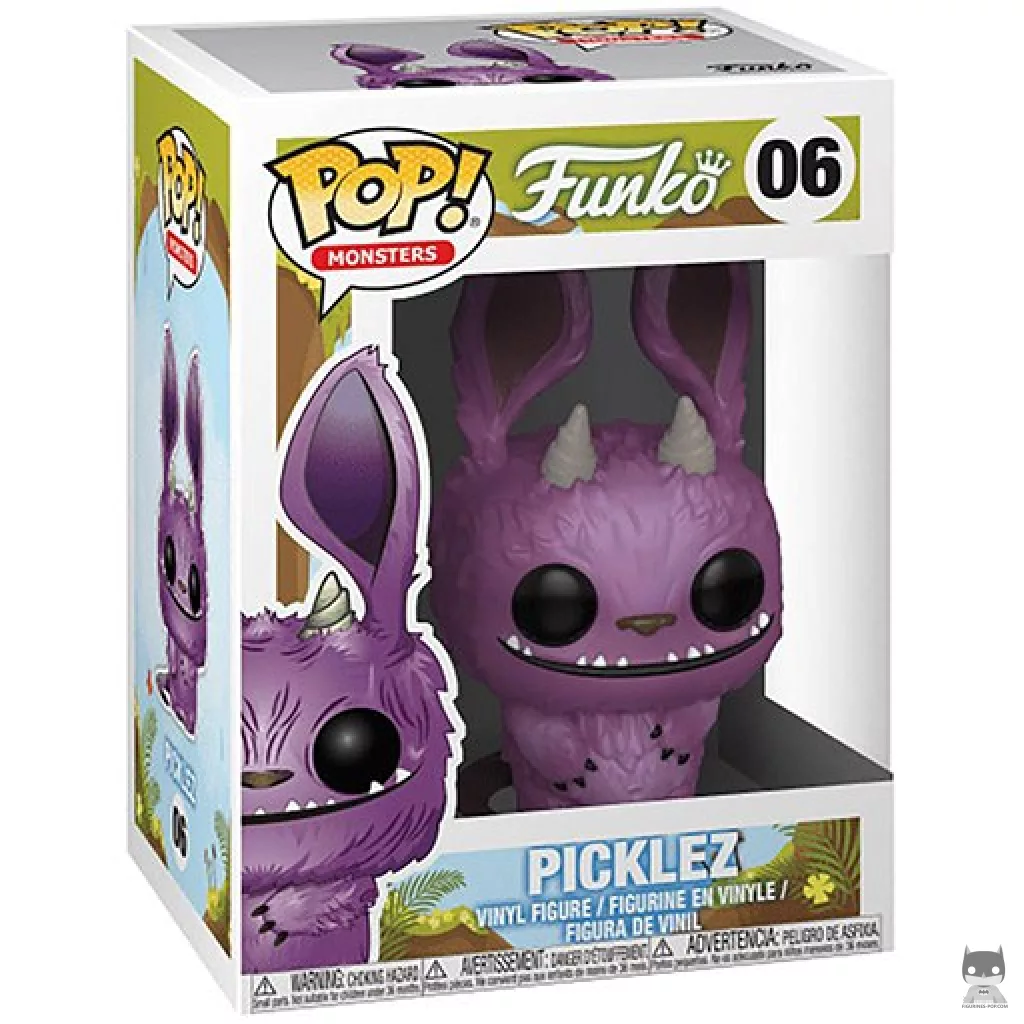 Figura Funko Pop! Picklez (Morado) en su caja