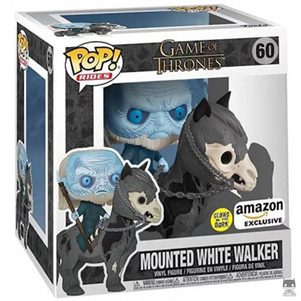 Figura Funko Pop! Caminante Blanco a caballo (Brilla en la oscuridad) en su caja