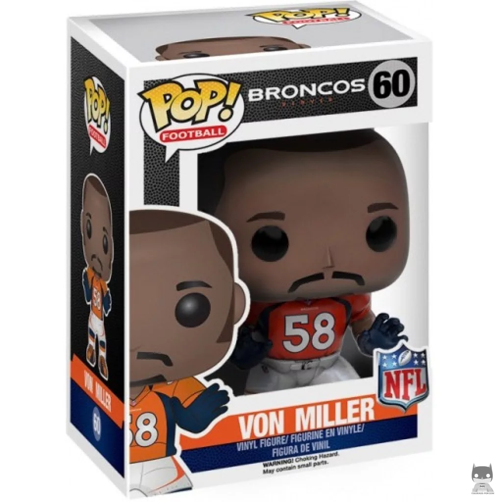 Figura Funko Pop! Von Miller en su caja