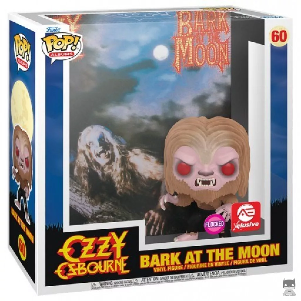 Figura Funko Pop! Ozzy Osbourne: Bark at the Moon en su caja