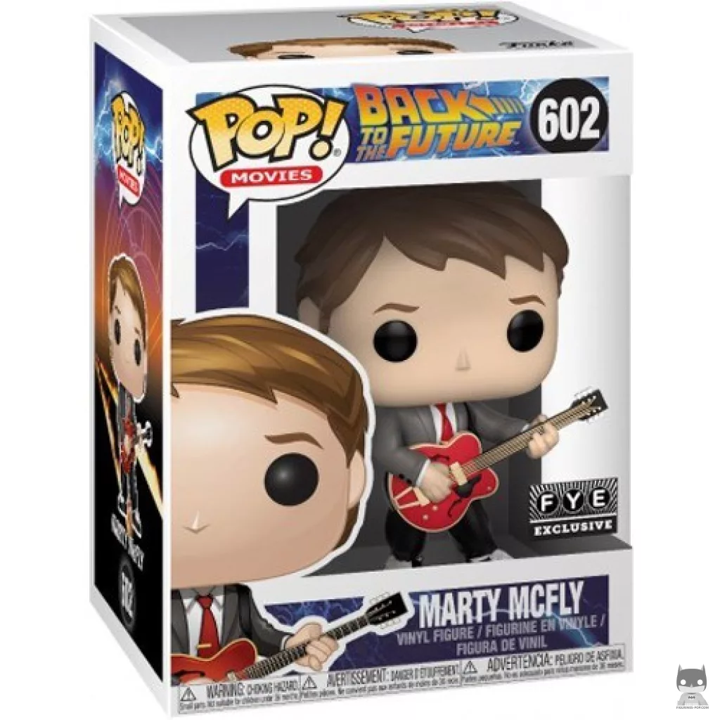 Figura Funko Pop! Marty McFly (con guitarra) en su caja