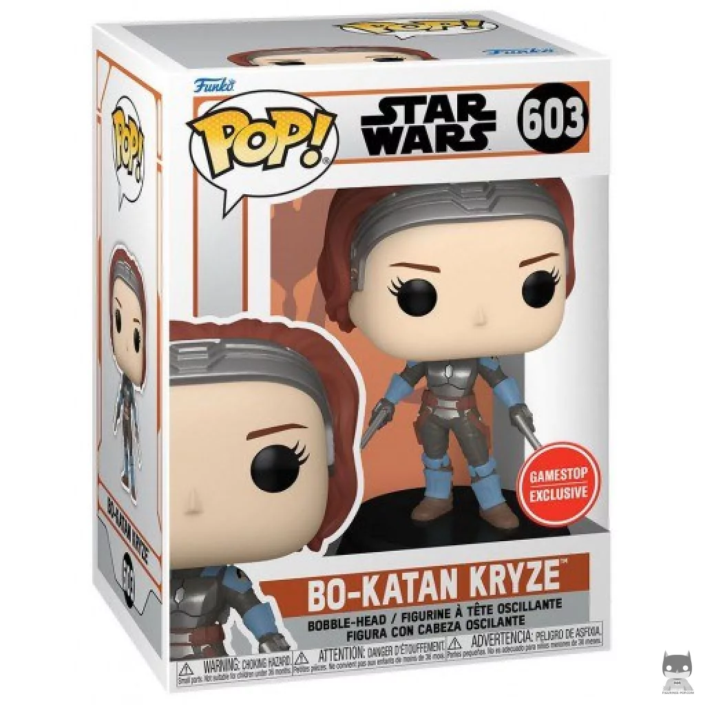 Figura Funko Pop! Bo-Katan Kryze en su caja