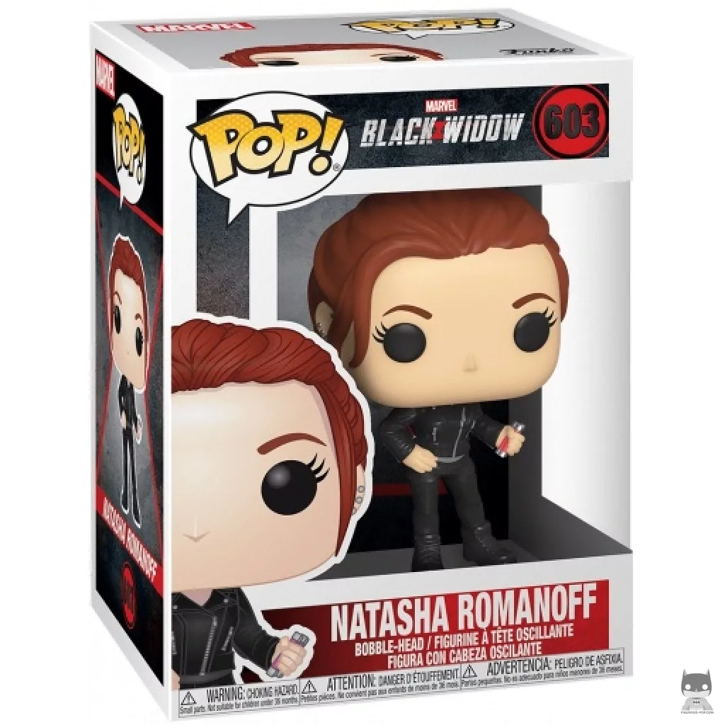 Figura Funko Pop! Natasha Romanoff en su caja