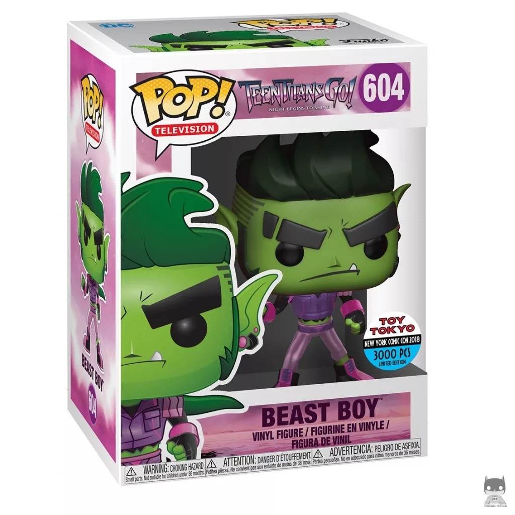 Figura Funko Pop! Chico Bestia (Metalizado) en su caja
