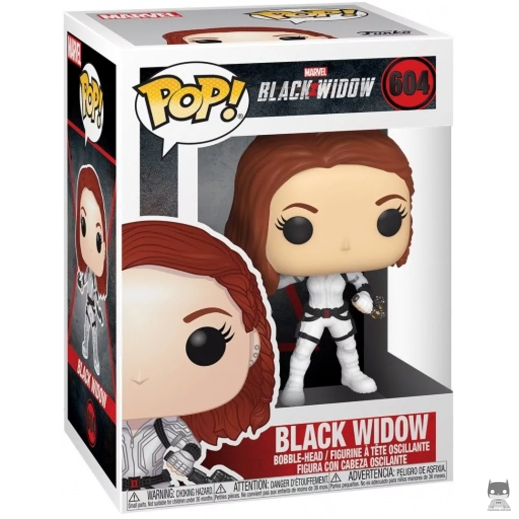 Figura Funko Pop! Viuda Negra en su caja