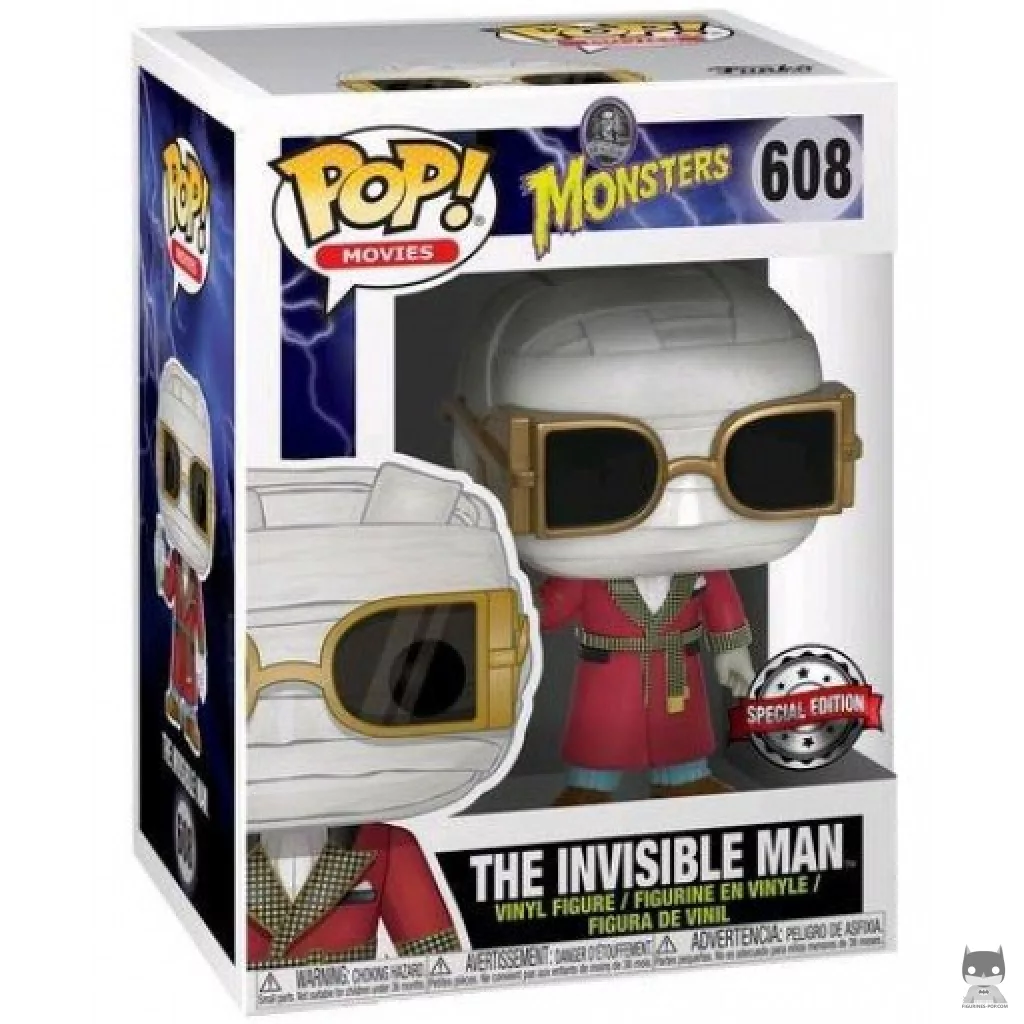 Figura Funko Pop! El hombre invisible en su caja