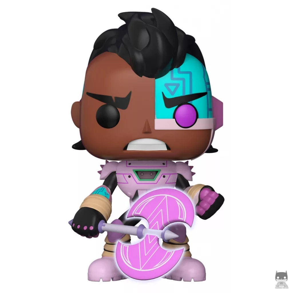 Figura Funko Pop! Cyborg con hacha (Teen Titans Go!)
