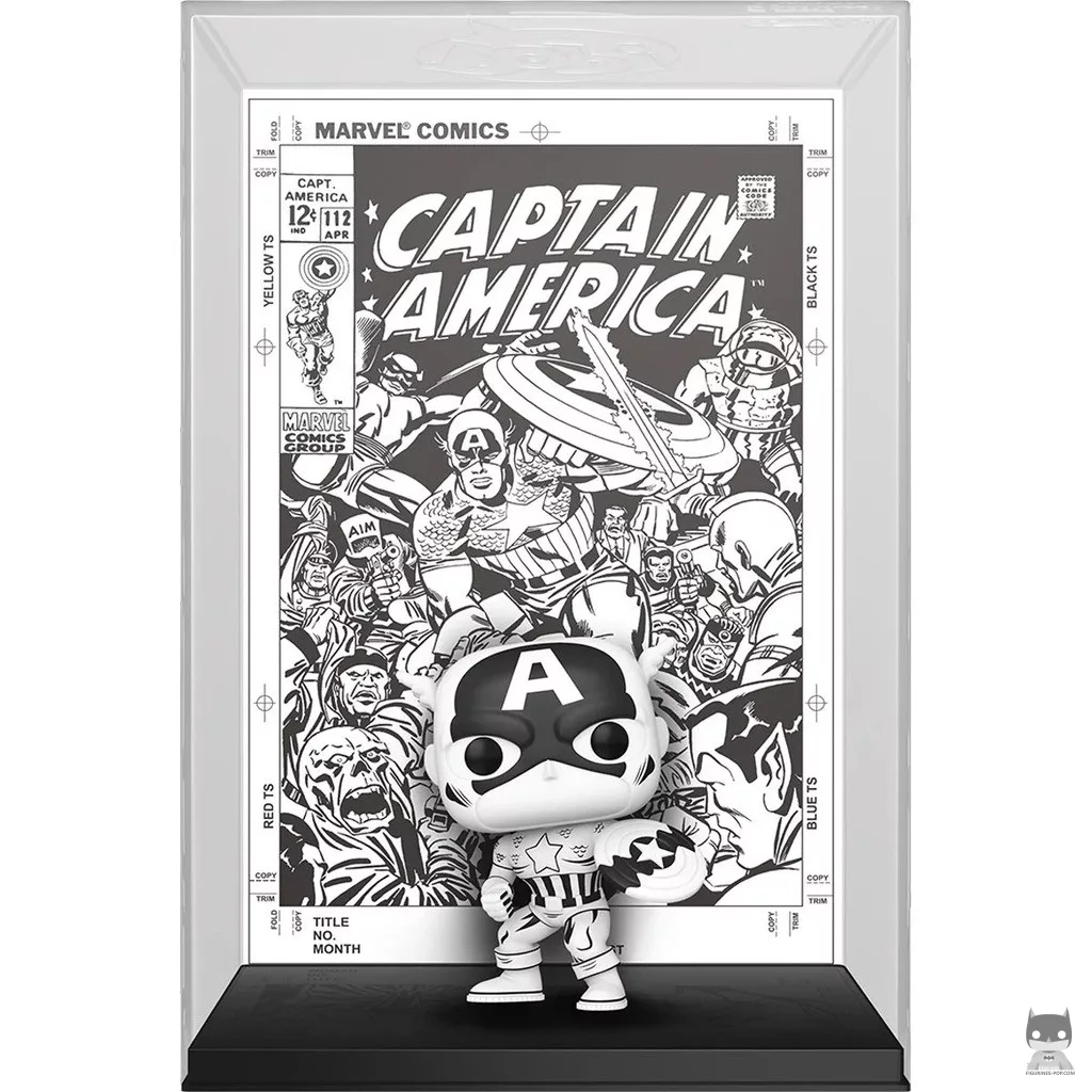 Figura Funko Pop! Capitán América (Blanco y negro) (Marvel Comics)