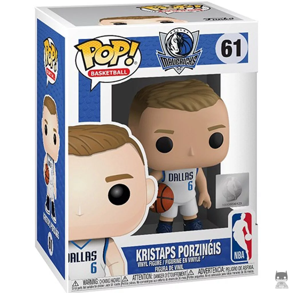Figura Funko Pop! Kristaps Porzingis en su caja