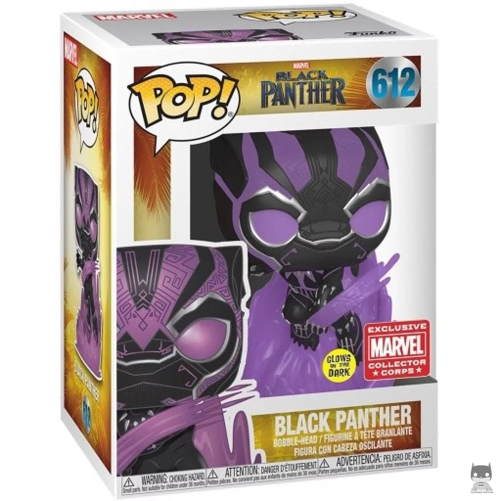 Figura Funko Pop! Black Panther en su caja