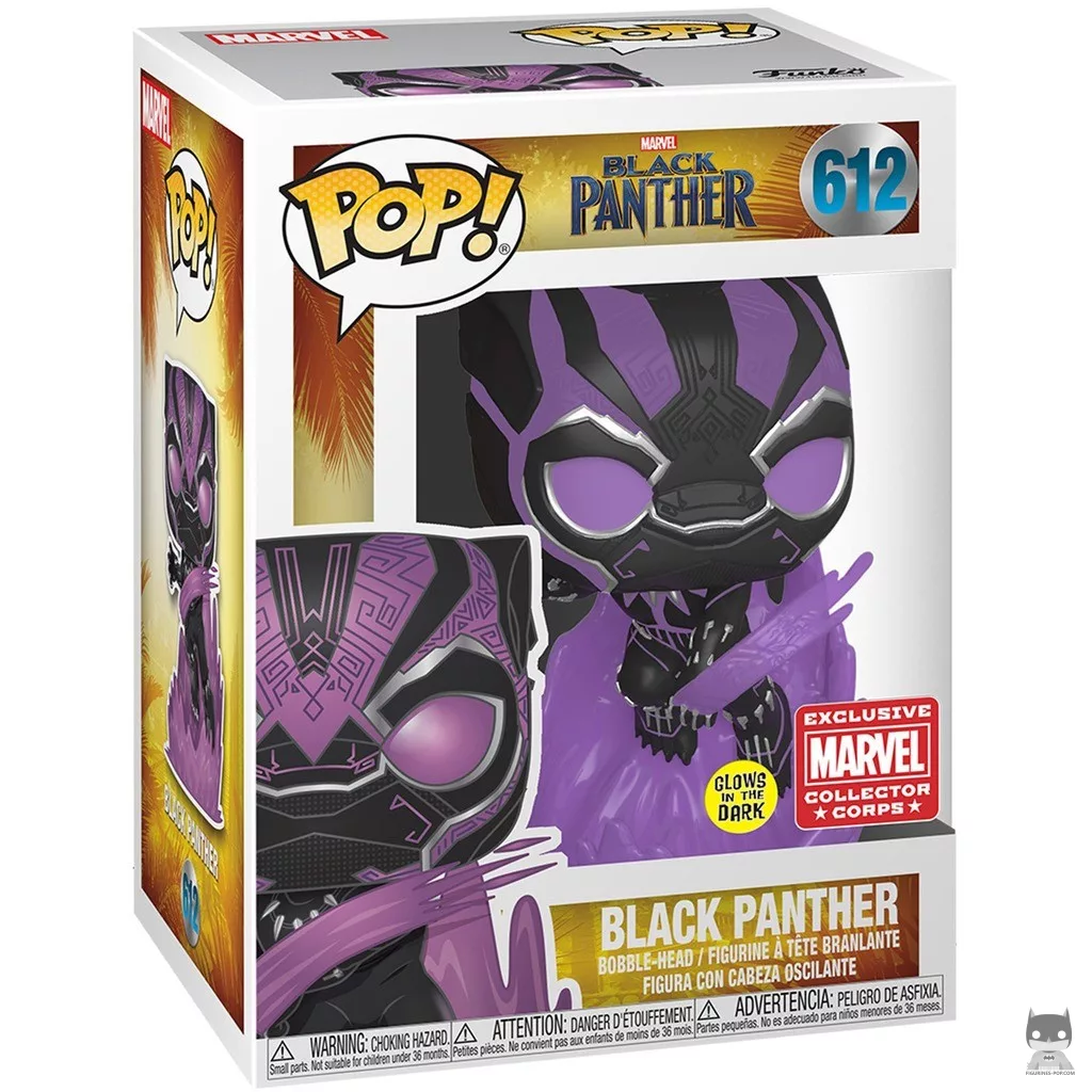 Figura Funko Pop! Black Panther en su caja