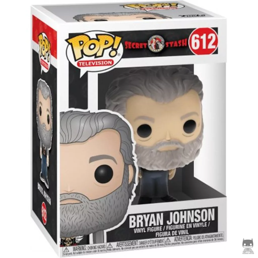 Figura Funko Pop! Bryan Johnson en su caja