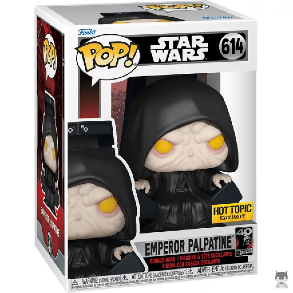 Figura Funko Pop! Emperador Palpatine en su caja