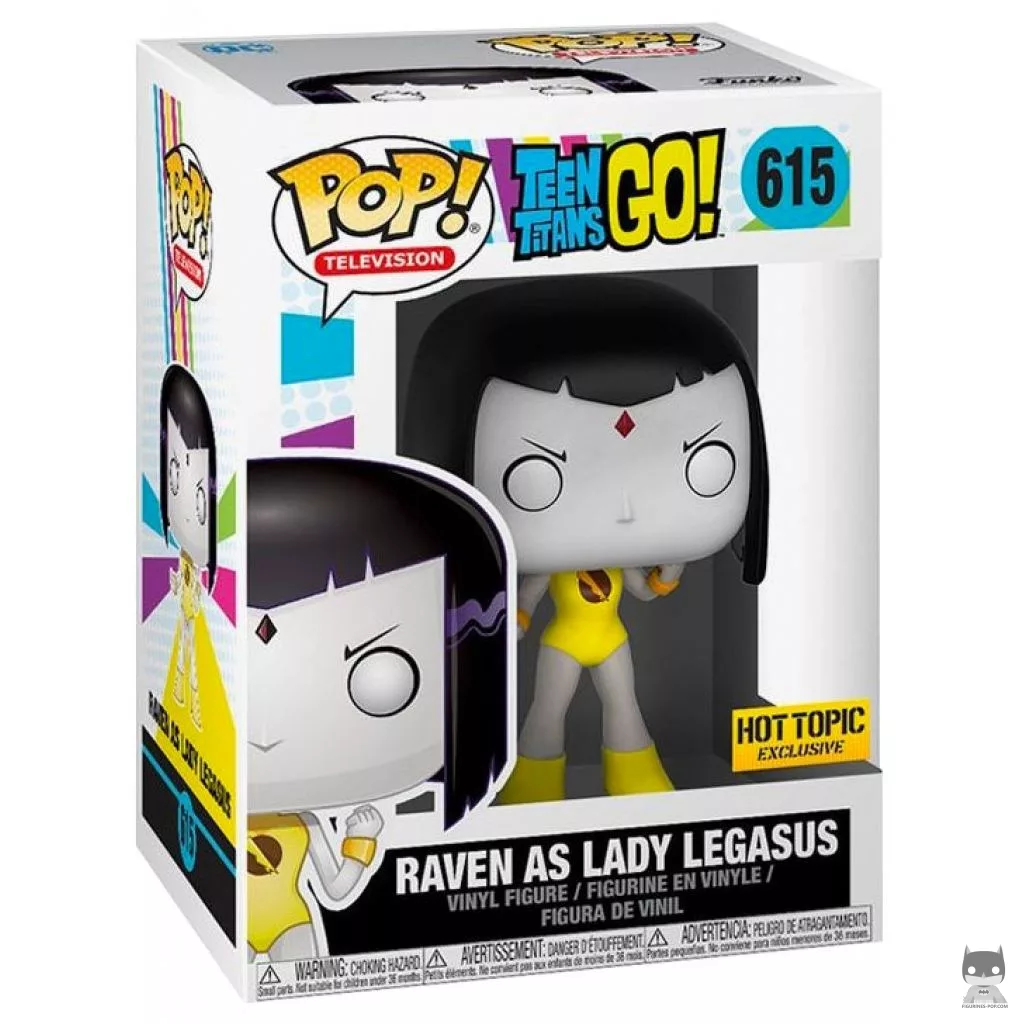 Figura Funko Pop! Raven como Lady Legasus en su caja