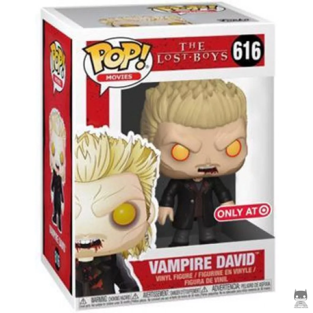 Figura Funko Pop! David vampiro en su caja