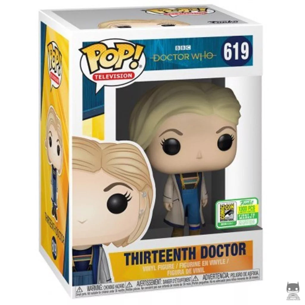 Figura Funko Pop! Decimotercera Doctora en su caja