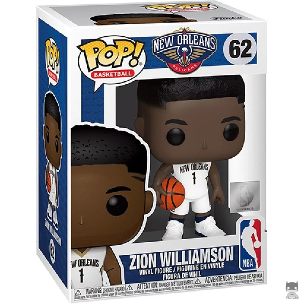Figura Funko Pop! Zion Williamson en su caja
