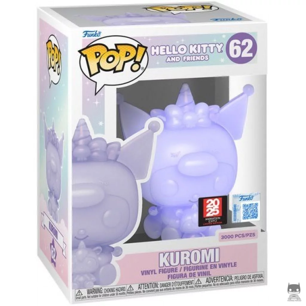 Figura Funko Pop! Kuromi (Translúcido) en su caja
