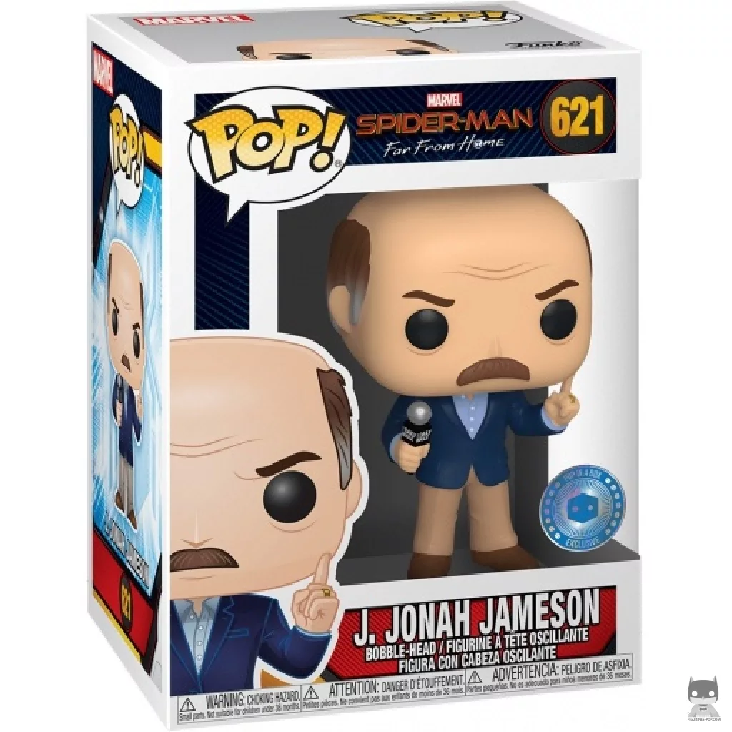Figura Funko Pop! J. Jonah Jameson en su caja
