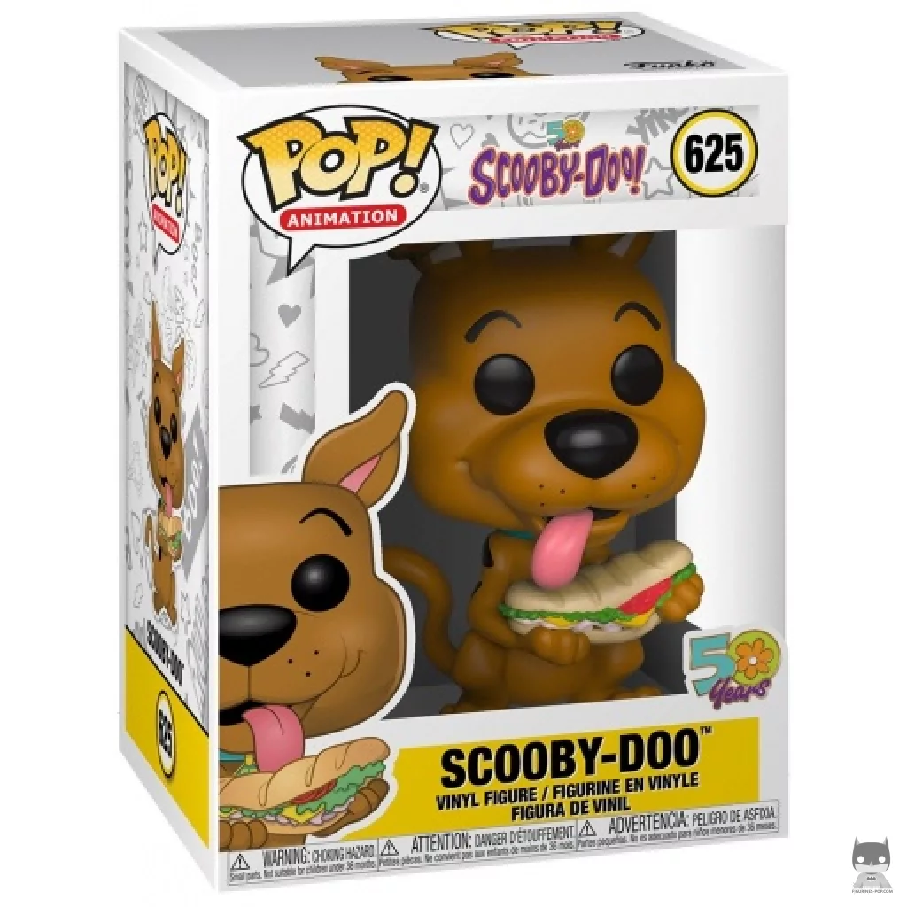 Figura Funko Pop! Scooby-Doo con sándwich en su caja