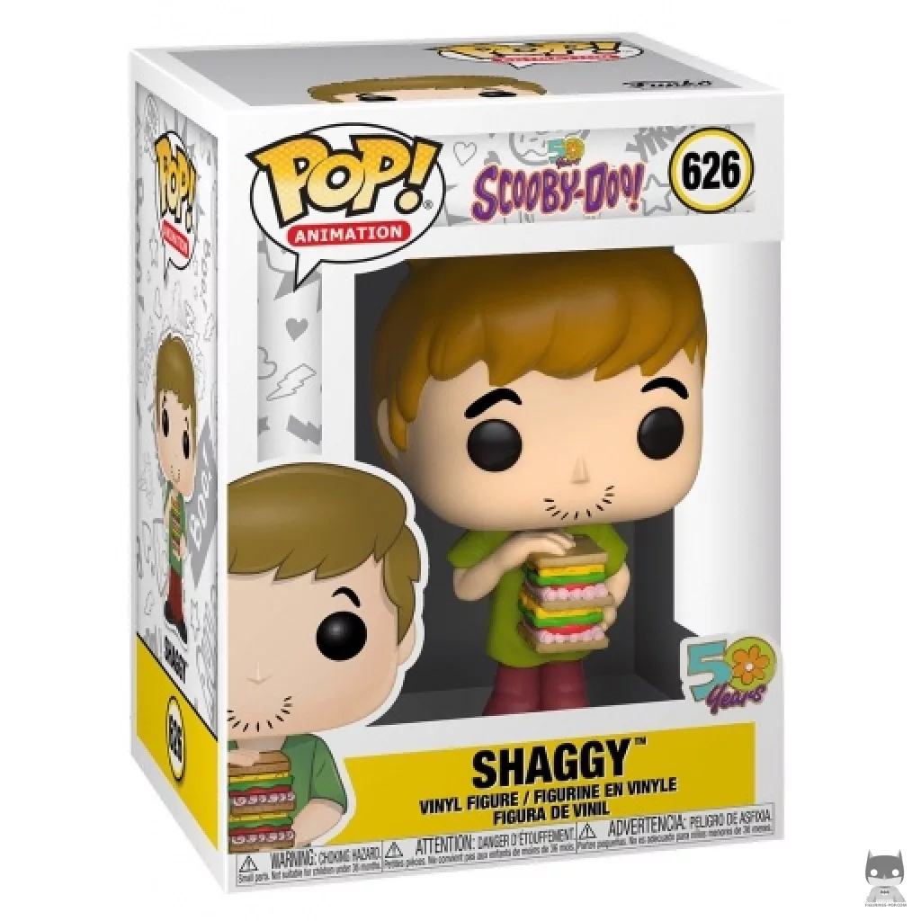 Figura Funko Pop! Shaggy con sándwich en su caja
