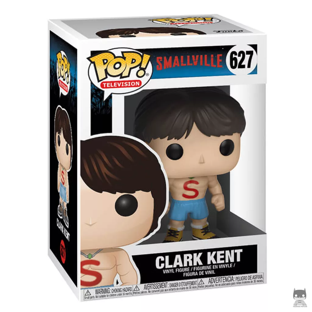Figura Funko Pop! Clark Kent sin camiseta en su caja