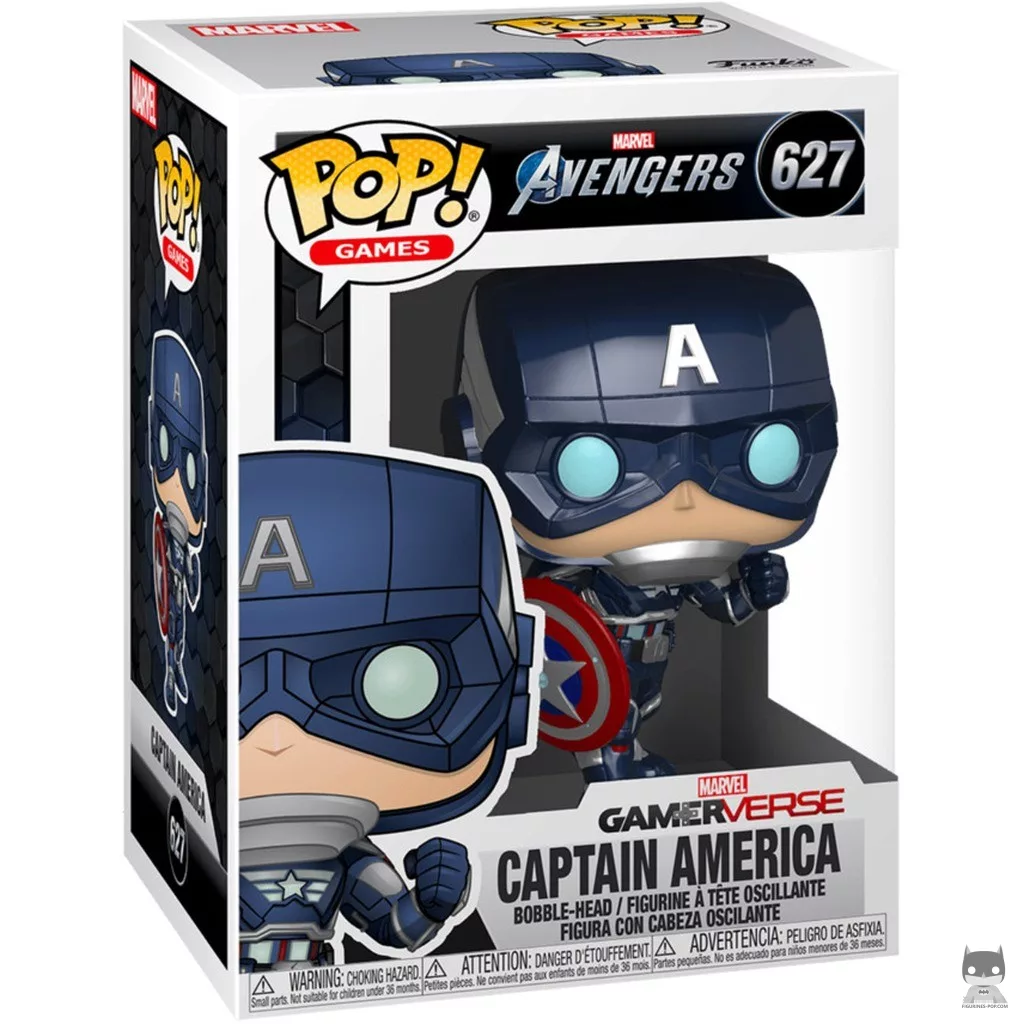 Figura Funko Pop! Capitán América en su caja