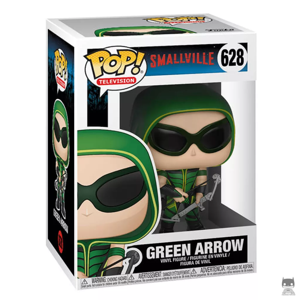 Figura Funko Pop! Flecha Verde con gafas en su caja