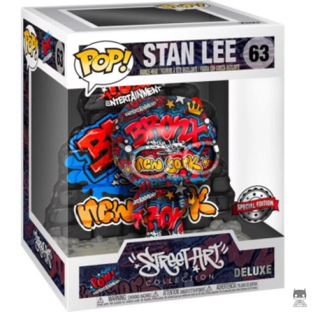 Figura Funko Pop! Stan Lee Street Art en su caja