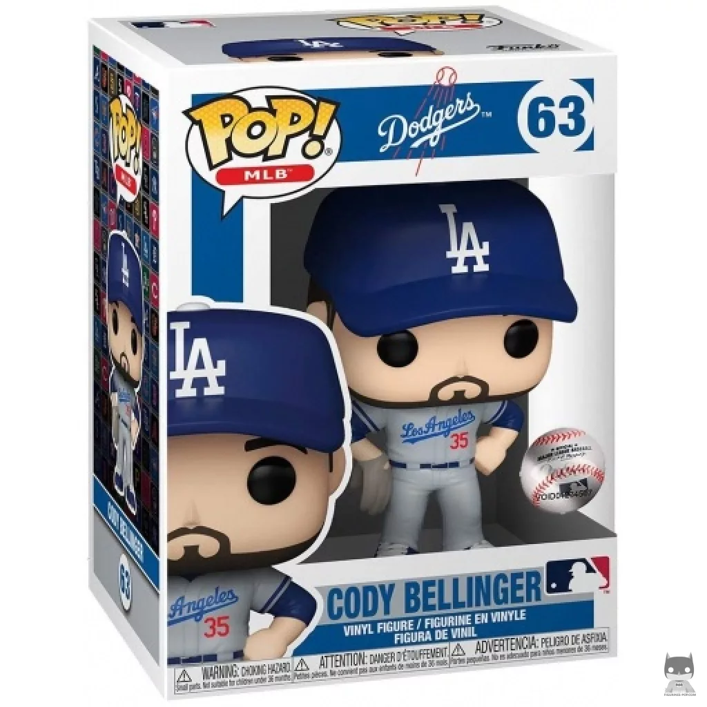 Figura Funko Pop! Cody Bellinger en su caja