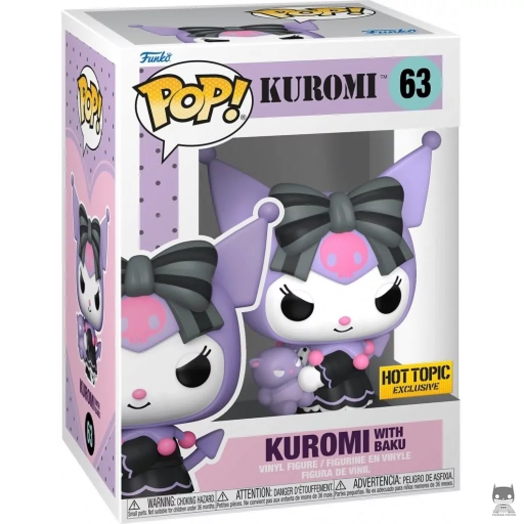 Figura Funko Pop! Kuromi con Baku en su caja