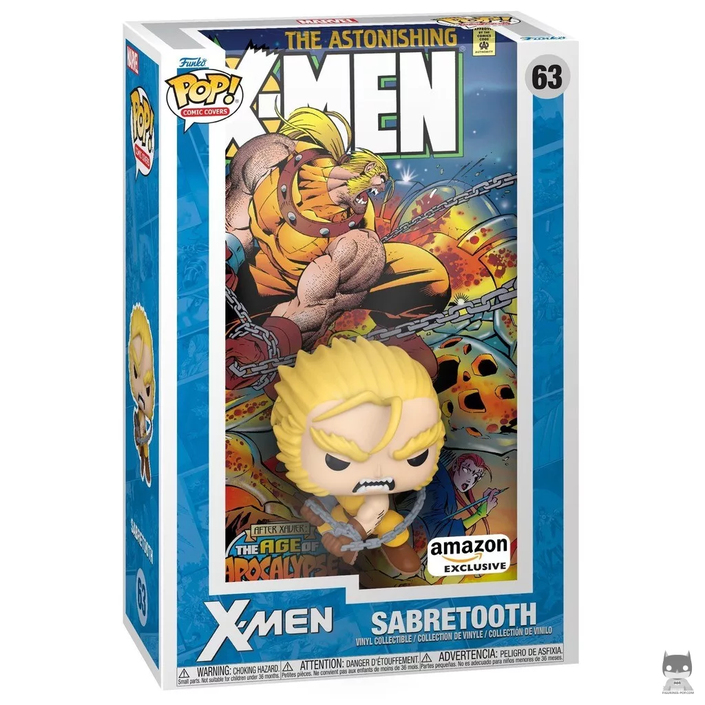 Figura Funko Pop! Dientes de Sable The Astonishing X-Men #2 en su caja