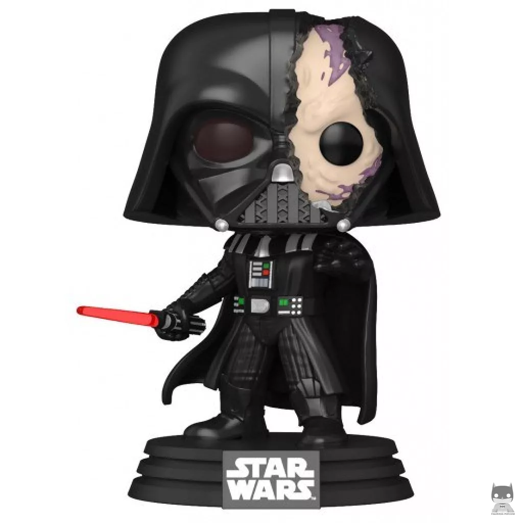 Figura Funko Pop! Darth Vader con el casco dañado (Star Wars: Obi-Wan Kenobi)