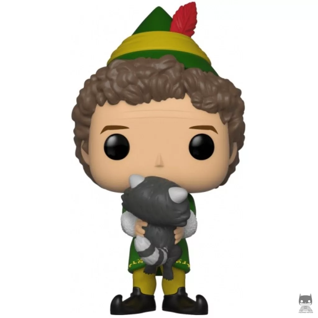 Figura Funko Pop! Buddy el Elfo con mapache (Elf)