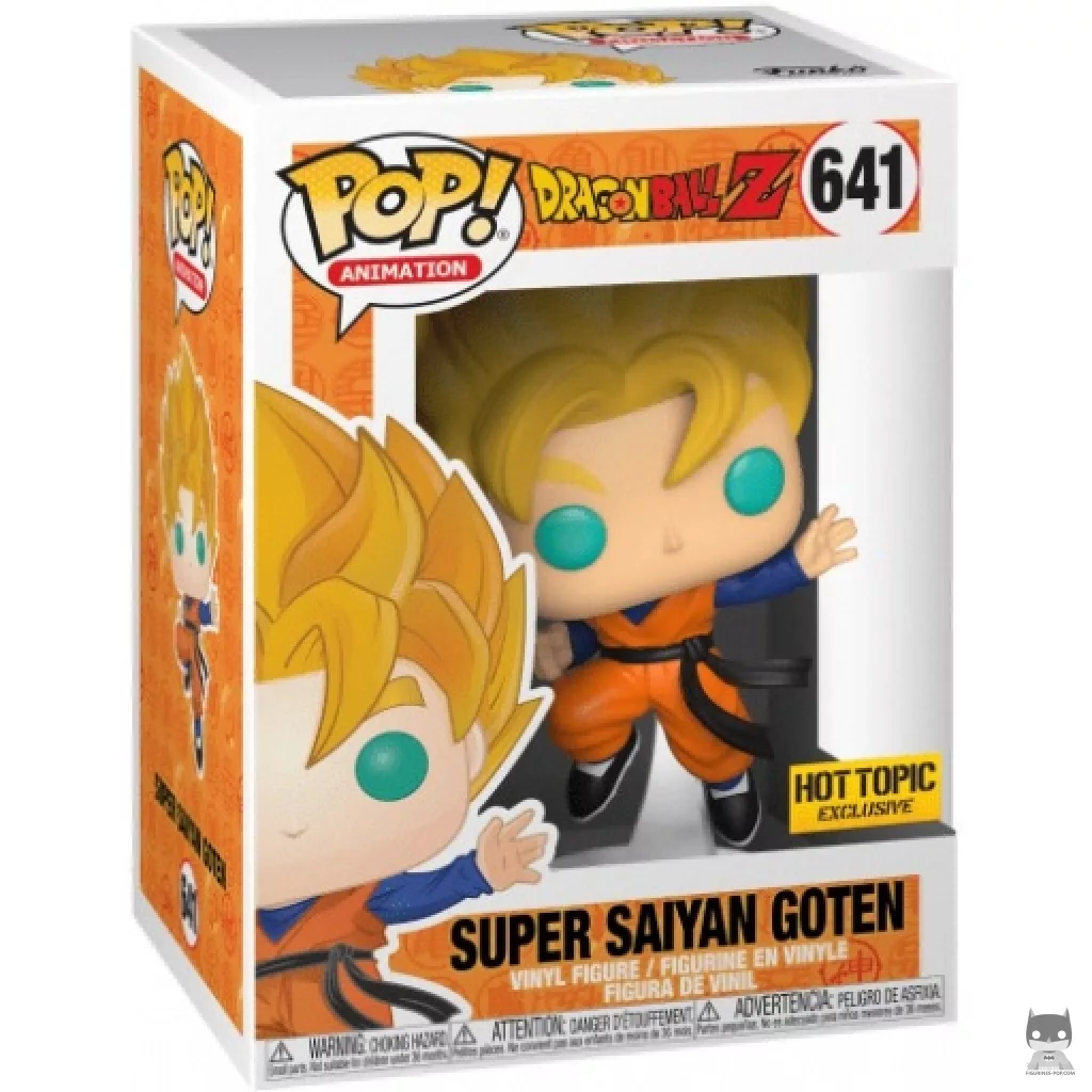 Figura Funko Pop! Goten Super Saiyan en su caja