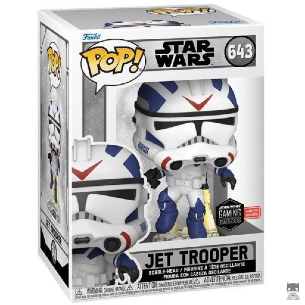 Figura Funko Pop! Jet Trooper en su caja