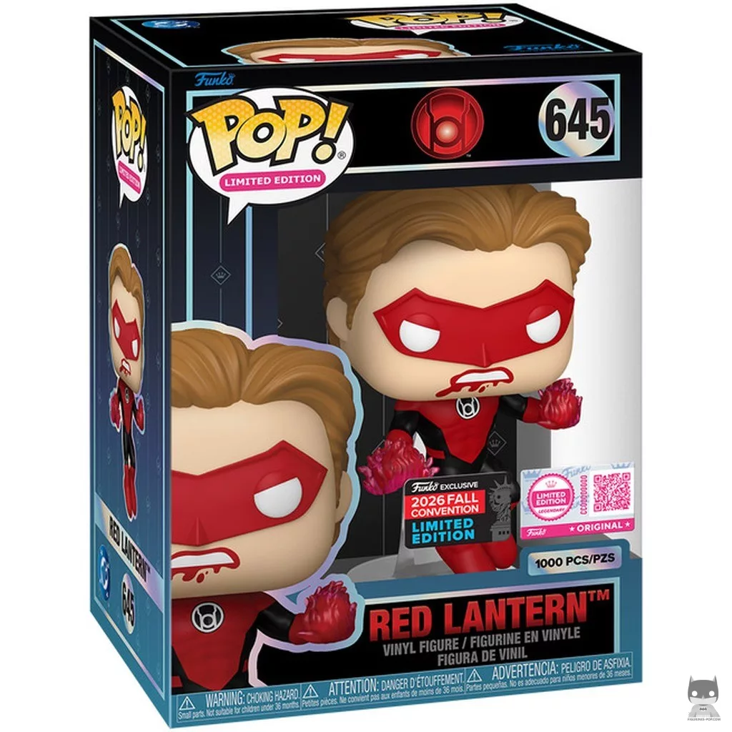 Figura Funko Pop! Linterna Roja en su caja