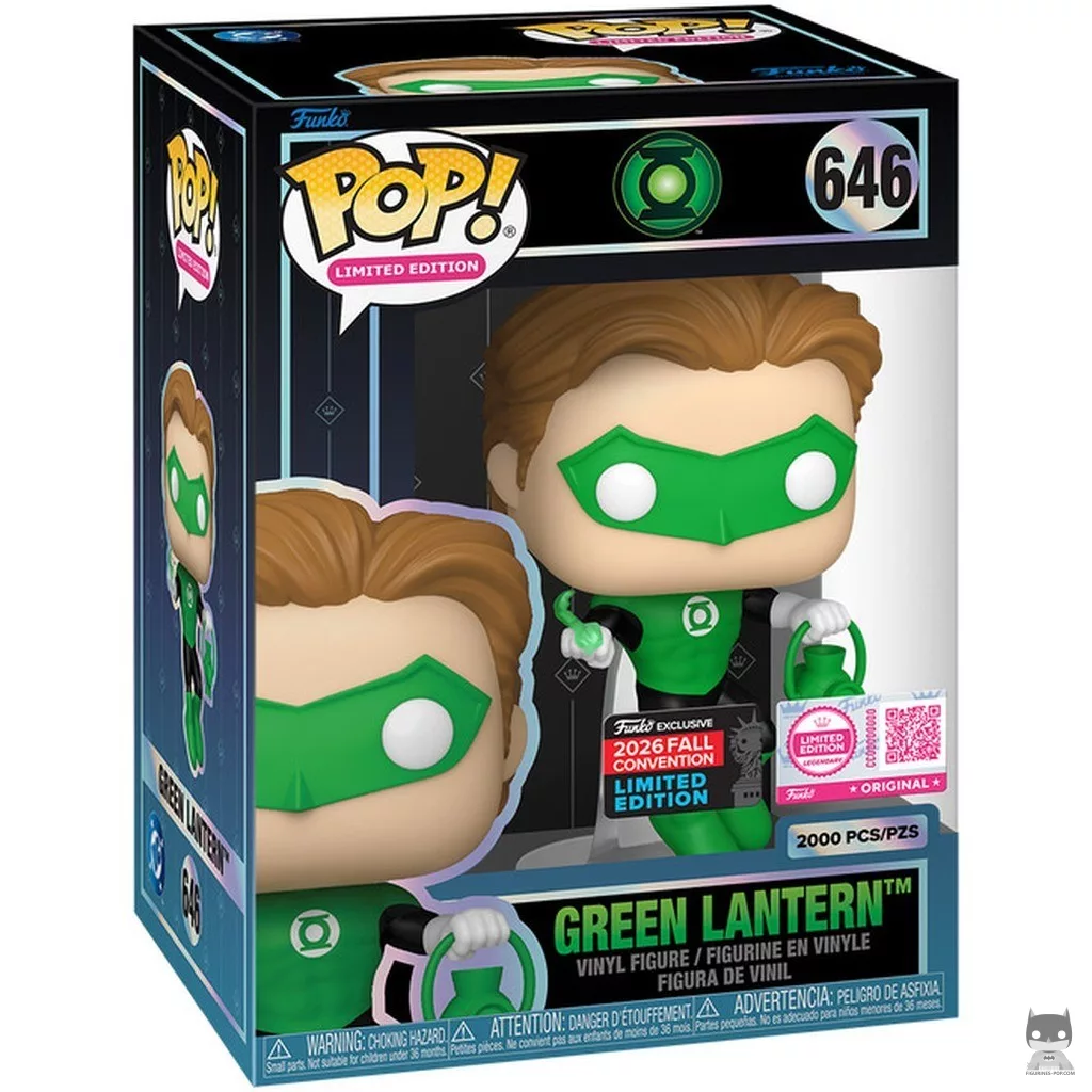 Figura Funko Pop! Linterna Verde en su caja