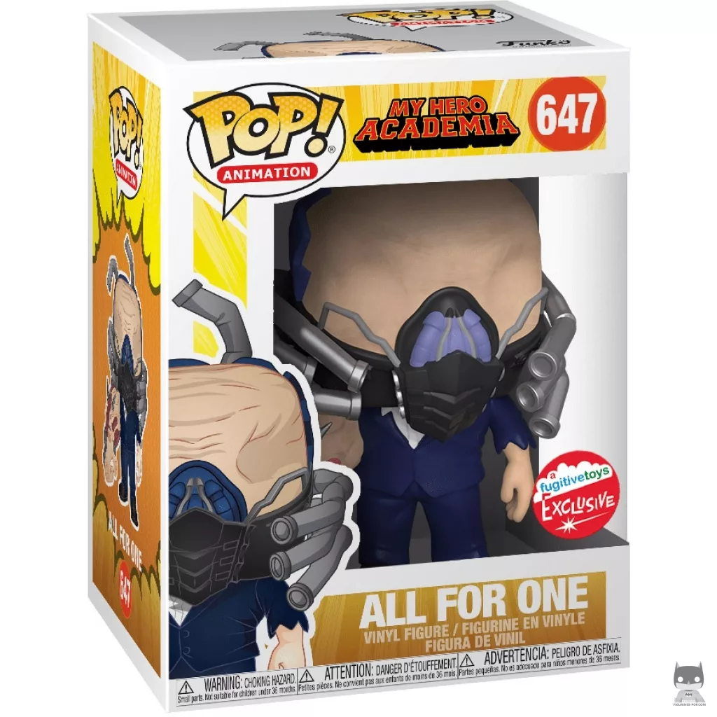 Figura Funko Pop! All For One en su caja