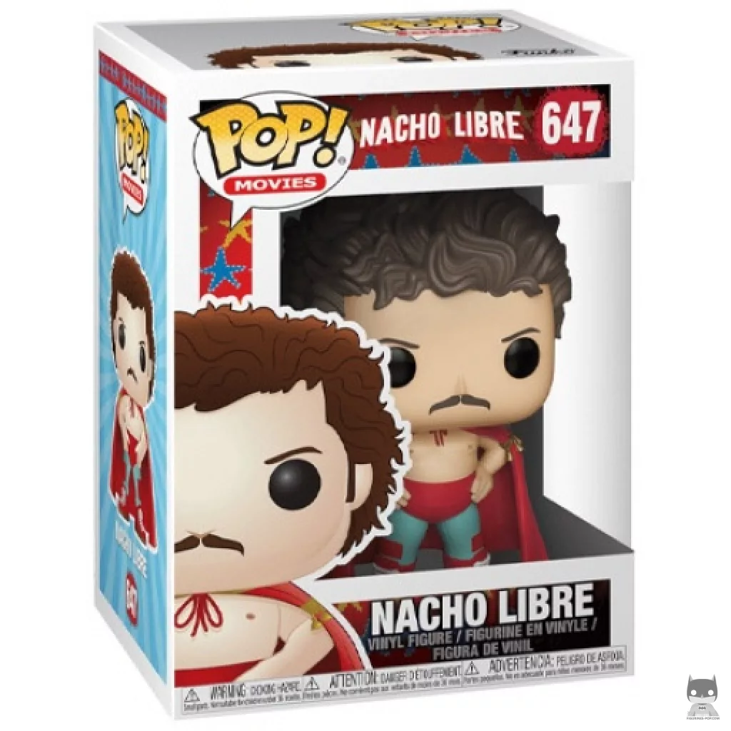Figura Funko Pop! Nacho Libre en su caja