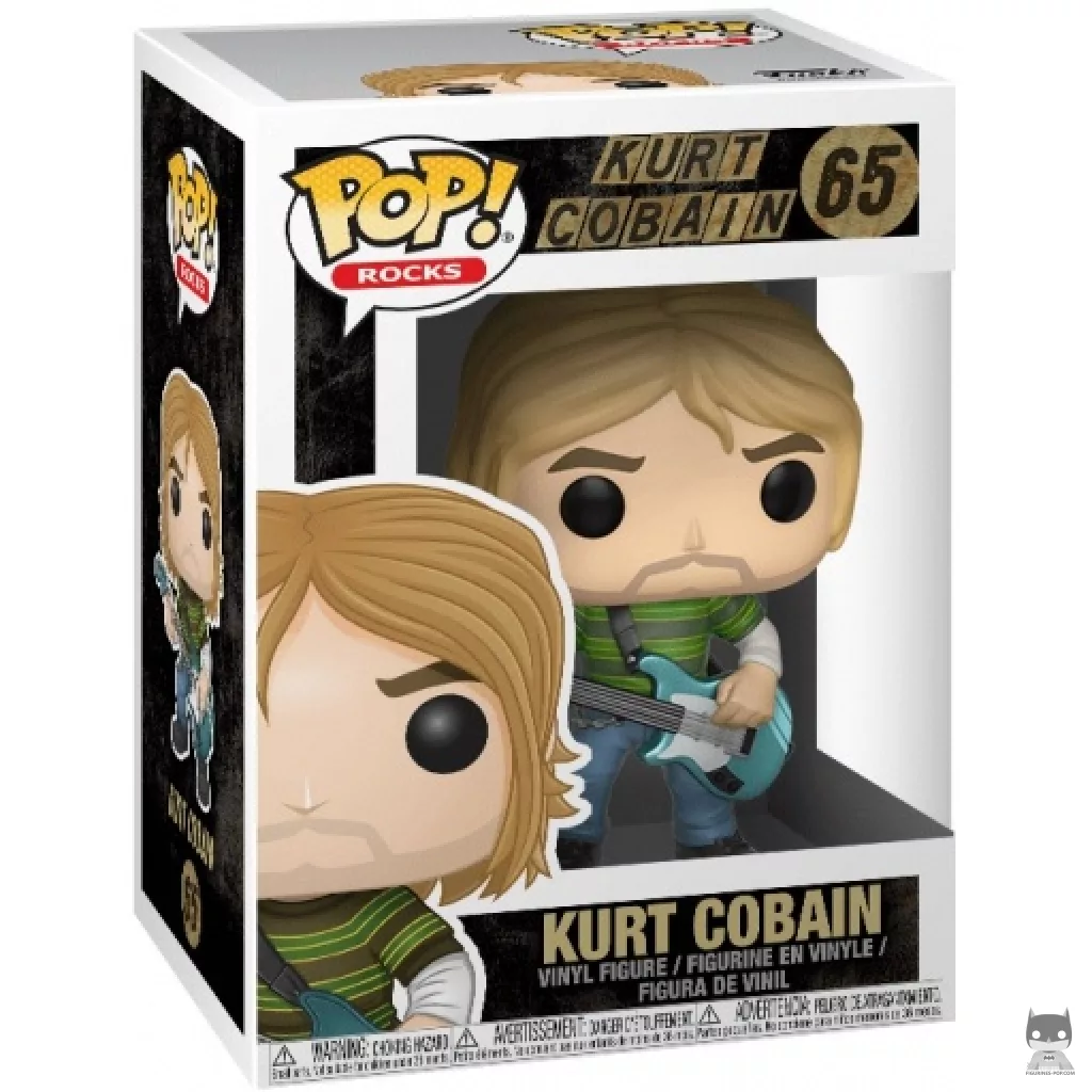 Figura Funko Pop! Kurt Cobain en su caja