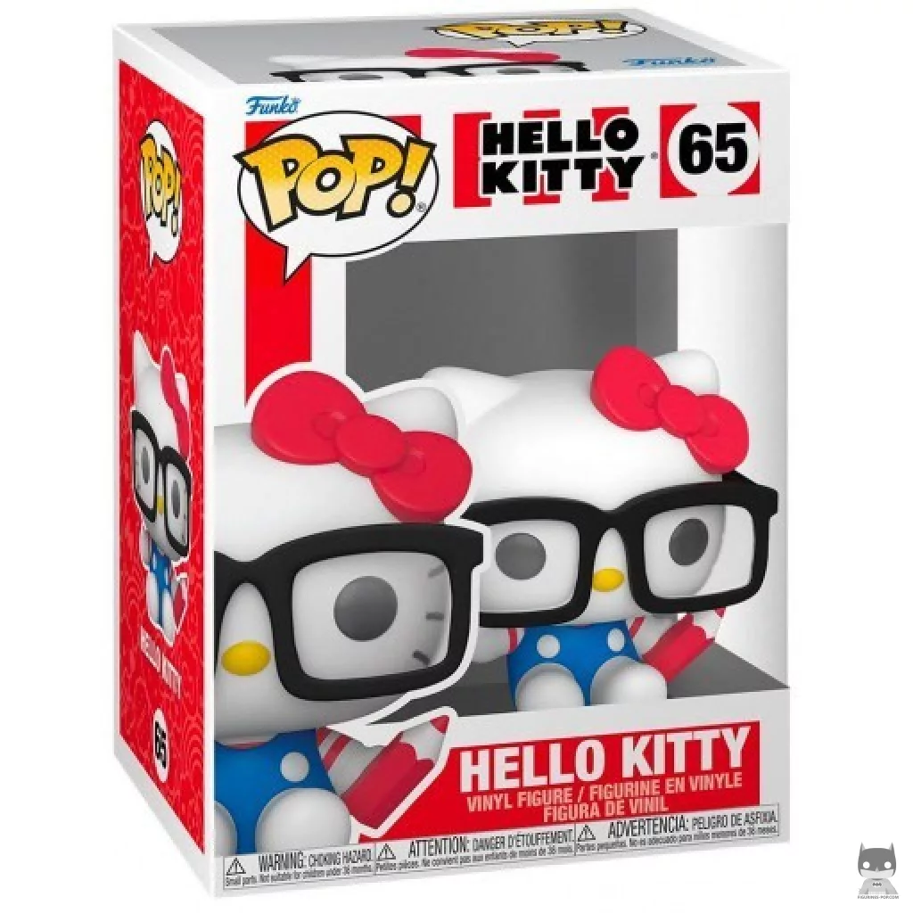 Figura Funko Pop! Hello Kitty con gafas en su caja