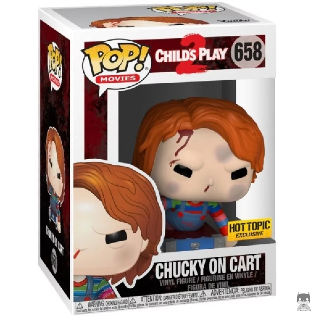 Figura Funko Pop! Chucky en el carrito en su caja