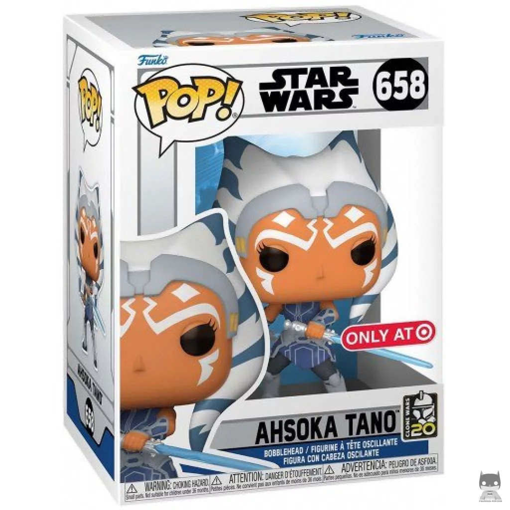 Figura Funko Pop! Ahsoka Tano en su caja