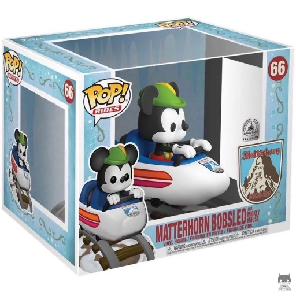 Figura Funko Pop! Matterhorn Bobsled & Mickey Mouse en su caja