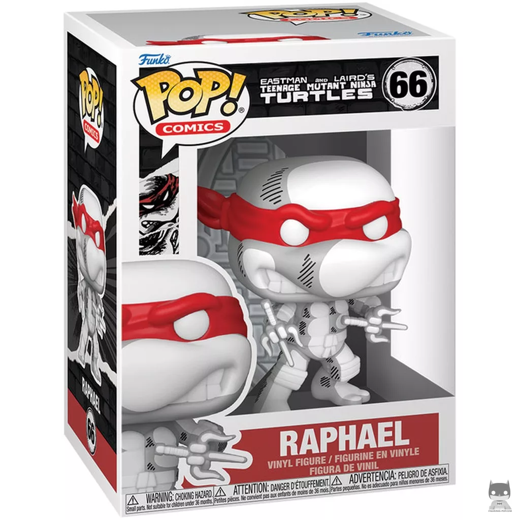 Figura Funko Pop! Rafael (Dañado en combate) (Comic Deco) en su caja