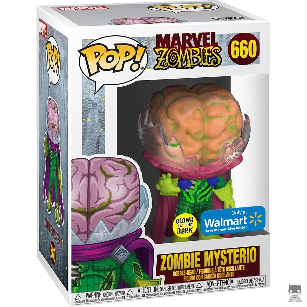 Figura Funko Pop! Mysterio zombi en su caja