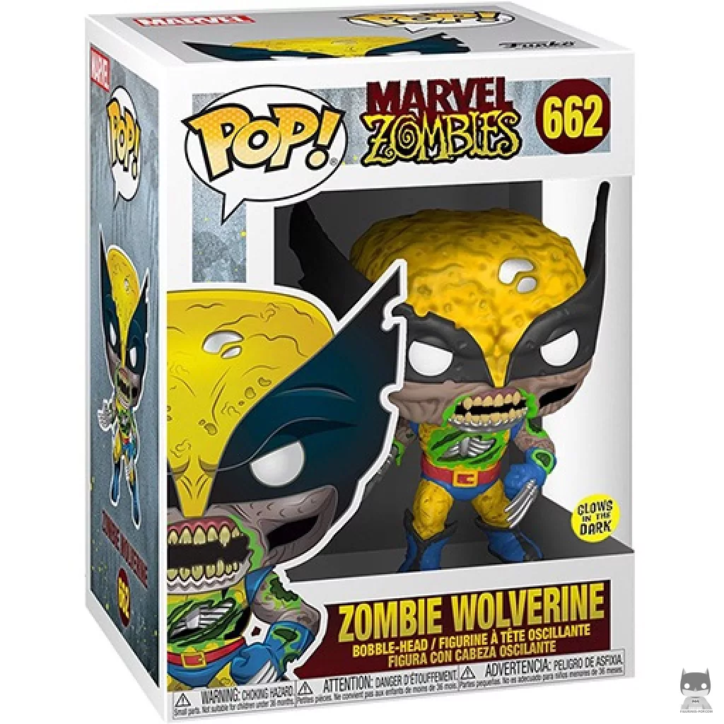 Figura Funko Pop! Lobezno zombi en su caja