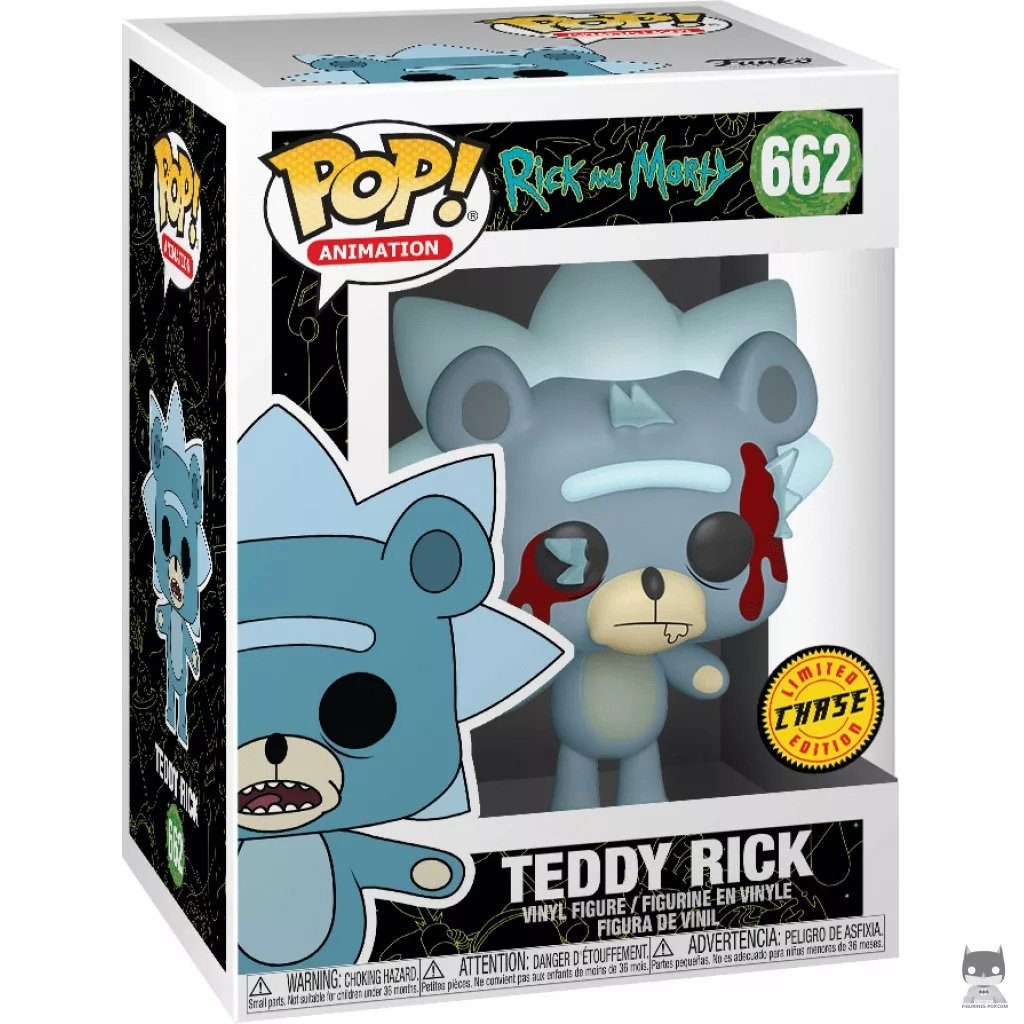 Figura Funko Pop! Rick osito (Chase) en su caja
